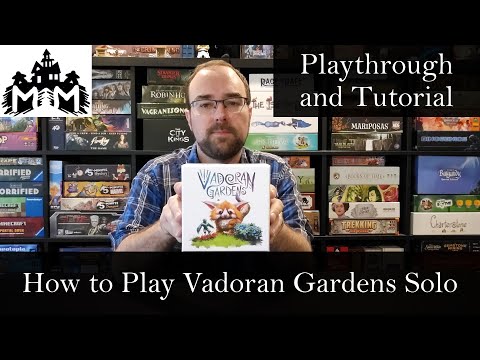 How to Play the Solo Mode of Vadoran Gardens with playthrough