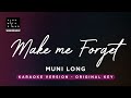 Make me forget - Muni Long (Original Key Karaoke) - Piano Instrumental Cover with Lyrics