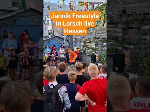 Jannik Freestyle in Lorsch  live Hessen Fußball ⚽️