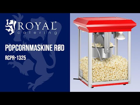 Produktvideo - Popcornmaskine rød - 8 ounce
