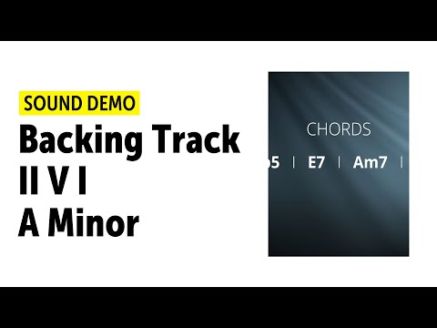 Guitar Backing Track - II V I - 2 5 1 in A-Minor (100Bpm)