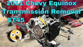 HOW TO DIY Equinox 6t45 AWD Transmission Removal at home PART 1 of 3