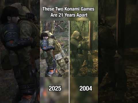 These two Konami games are 21 years apart #metalgearsolid #metalgearsolidsnakeeater