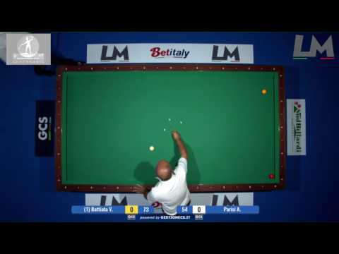 Battiata Vito VS Parisi Alessandro | Campionato Italiano Biliardo 2016/2017(Torino)