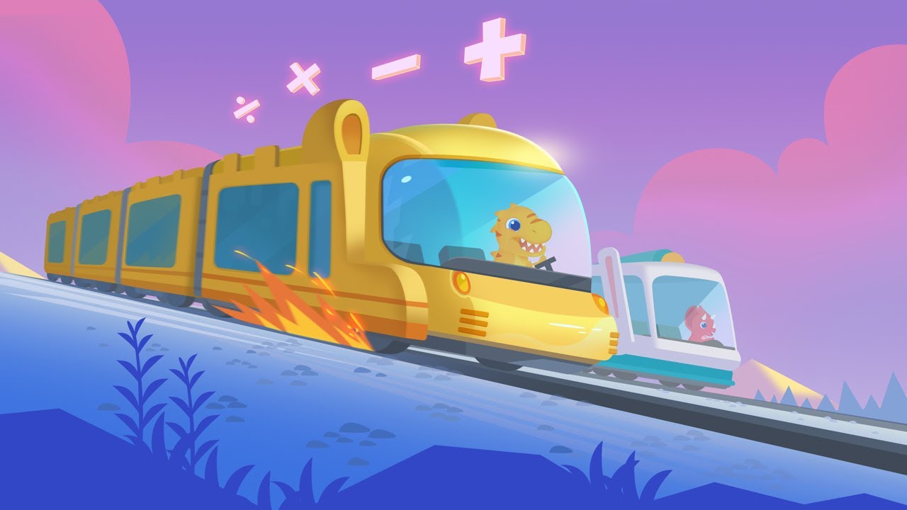 Dinosaur Math 🔢 - Math Games for Kids | Math learning | Train & Mecha Kids Games | @Yateland