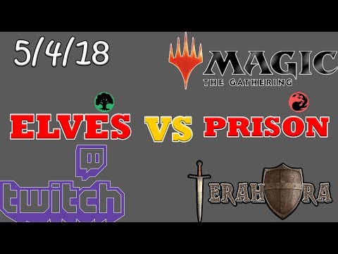 Elves vs Mono R Prison - MODERN League Gameplay by Terahdra
