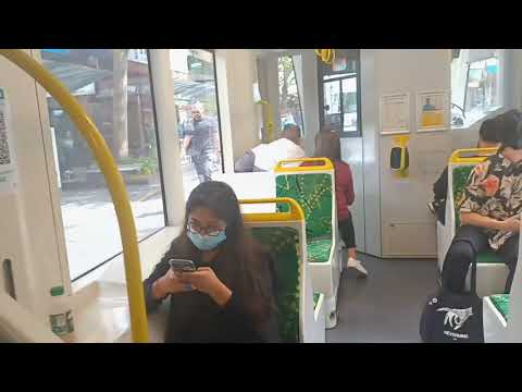 Walk from Flinders st station to Swanston st. Take tram to Lincoln Square. Melbourne.