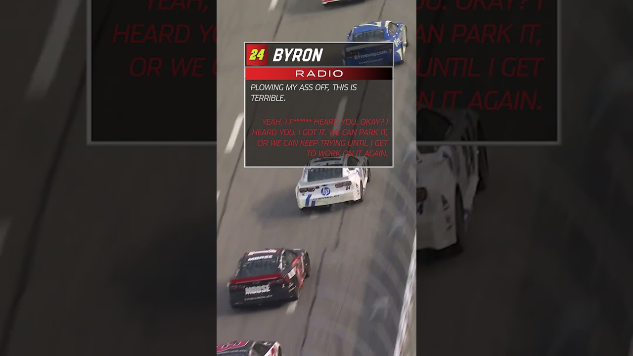The No. 24 team "calmly" talks about their car 😬