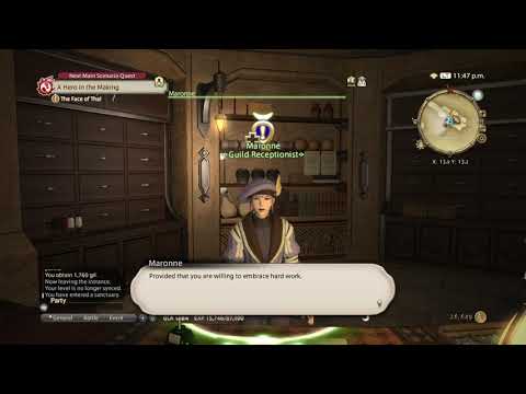 FINAL FANTASY XIV: A Realm Reborn - Weaver's Guild Quest (Lv. 1) - Way of the Weaver