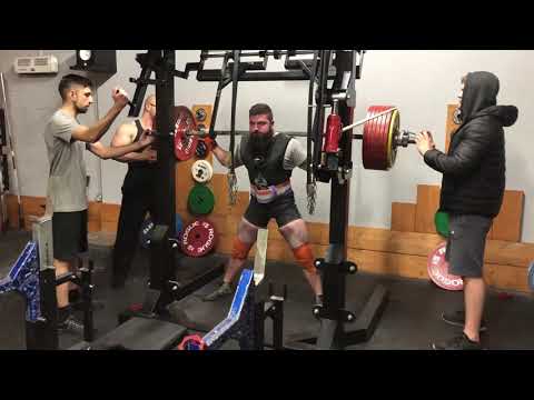 Ross Rook Squats 363kg/800lbs