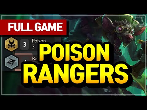 Poison Rangers Comp - Teamfight Tactics Full Game | TFT | Diamond