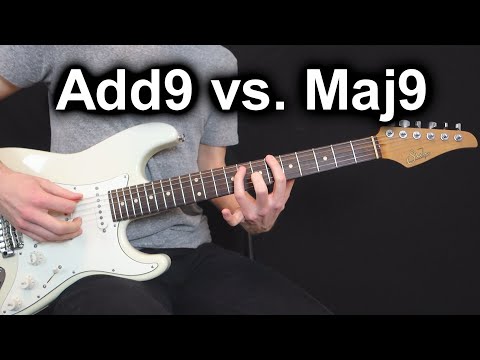 Add9 vs. Maj9 chords (what's the difference?)