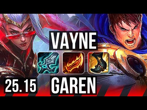 VAYNE vs GAREN (TOP) | EUW Master | 25.15