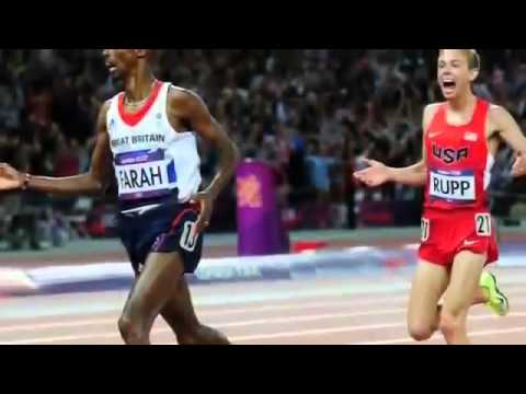 Mo Farah Wins Mens 5000m Gold Medal 2012 London Olympics.
