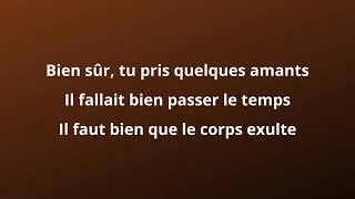 Jacques Brel - La Chanson des vieux amants (paroles)
