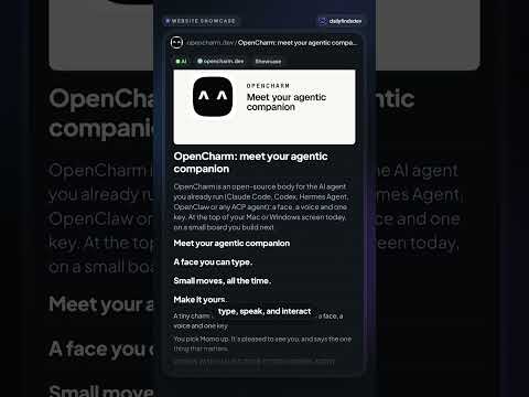 OpenCharm: OpenCharm is an open-source body for the AI agent you already run (Claude Code, Codex,