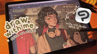 my digital painting process 🥞☕ [using Clip Studio Paint]