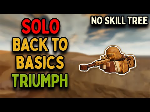 Solo Back To Basics Triumph on Dusty Bridges | NO SKILL TREE | TDS Tower Defense Simulator