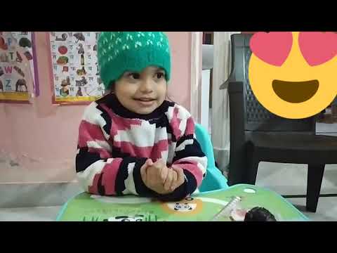 Ojasvi Enjoying Cake & Pudding || Chocolate Pudding ||चॉकलेट केक , हलवा