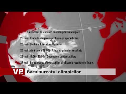 Bacalaureatul olimpicilor