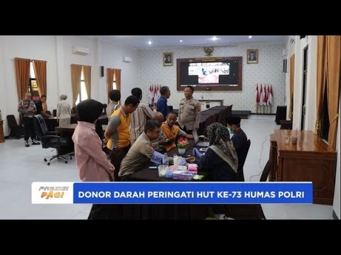 POLRES KEBUMEN GELAR DONOR DARAH PERINGATI HARI JADI HUMAS KE 73