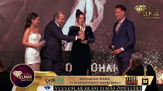 ÜMMÜHANİ KARA - YILIN ARAŞTIRMACI YAZAR ÖDÜLÜ