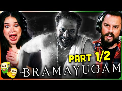 BRAMAYUGAM (Part 1/2) Movie Reaction! | Mammootty | Arjun Ashokan | Siddharth Bharathan