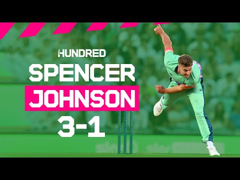 ???????? Incredible bowling performance | 1 run conceded from 20 balls! | Spencer Johnson's 3-1 on debut