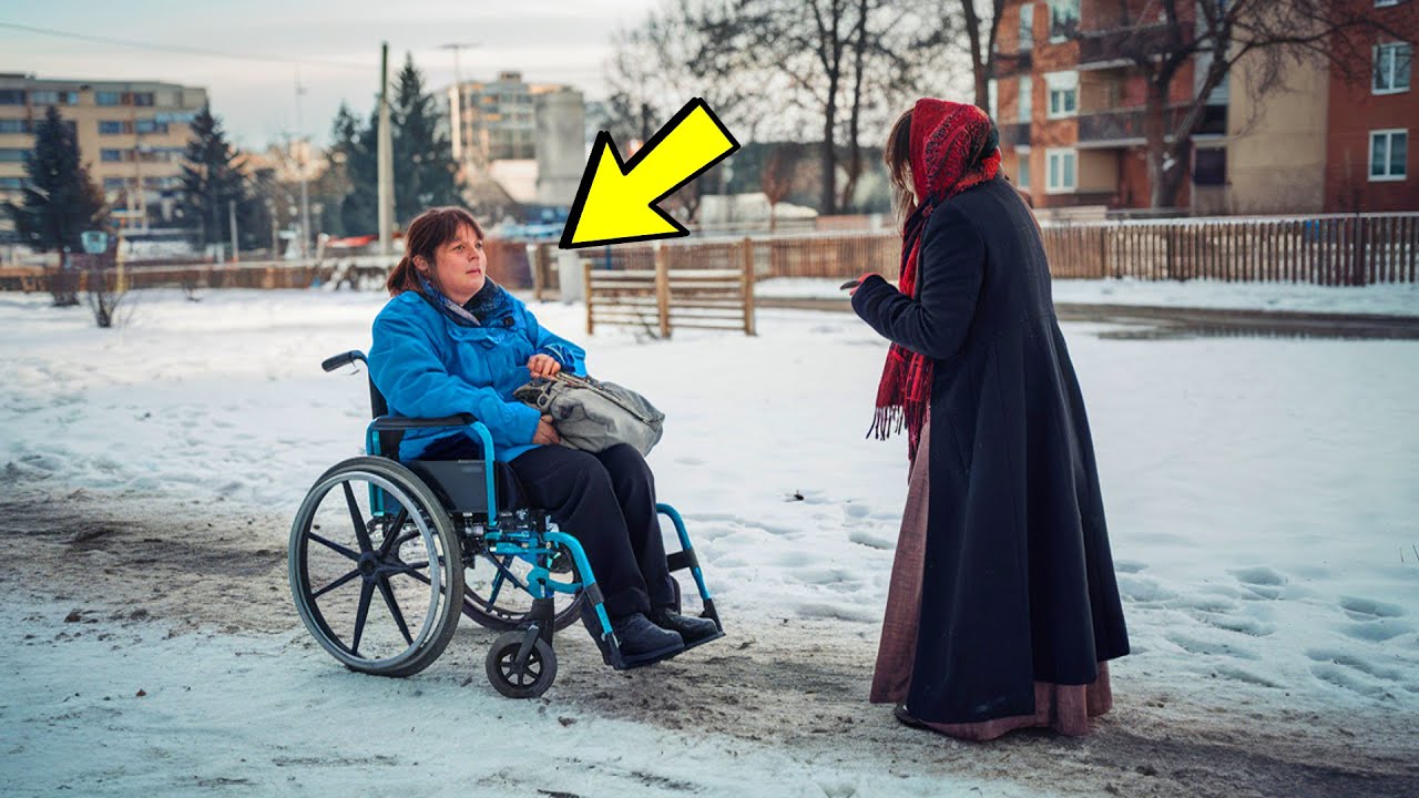 The gypsy woman approaches the paralyzed girl and takes her hand. What you see gives you goosebumps!