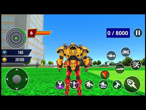 Shark Robot Car Game Bike Game - Android Gameplay #2