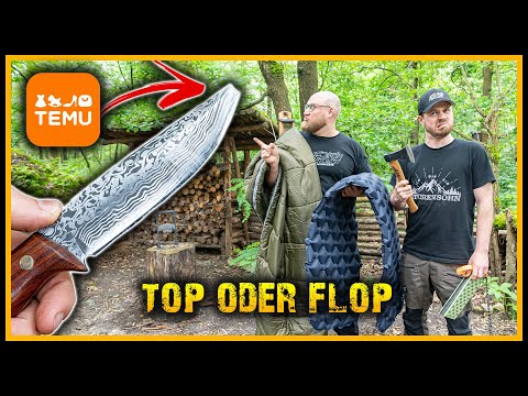 TEMU einfach nur Schrott!? - Bushcraft Ausrüstung von TEMU im Test - Survival Outdoor Gear