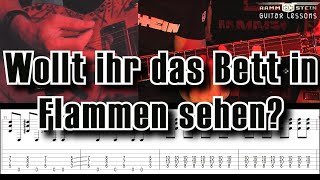 Wollt ihr das Bett in Flammen sehen Guitar Tutorial Lesson w/ Tabs