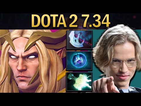 Invoker Dota 2 7.34 Gameplay Topson with Manta