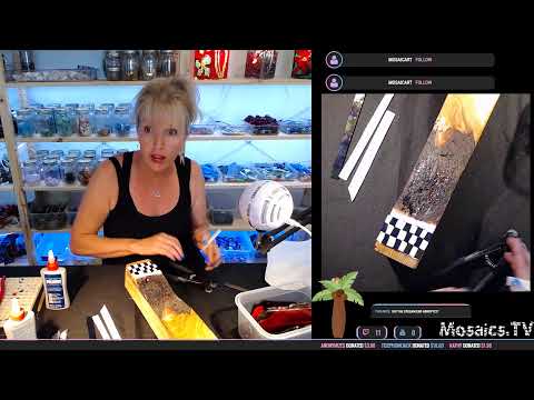Cutting Glass with Michelle Lisa (Stained Glass Mosaic Art)