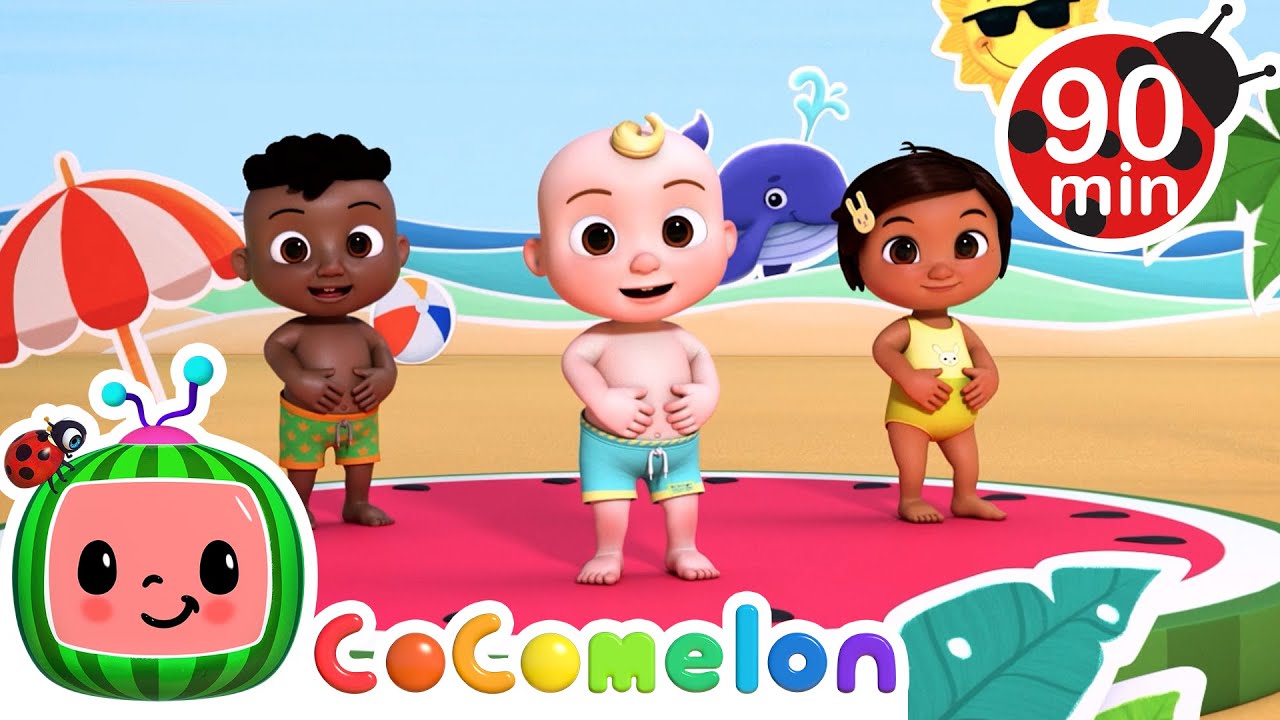 Belly Button Song | 🌈 CoComelon Sing Along Songs 🌈 | Preschool Learning | Moonbug Tiny TV