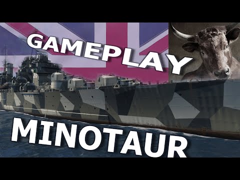Minotaur - MASSIVE farm | World of Warships