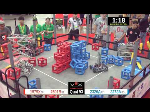 2015 VRC Arts Q93 - 1575X 2501B vs 2326A 3273A - 52 to 42 - VEX Worlds 2015 - Arts Division