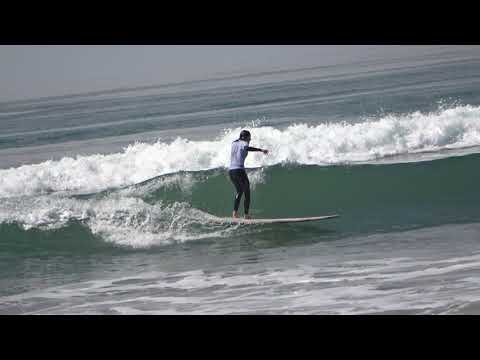 Summer Romero longboarding the Super Girl Surf Pro