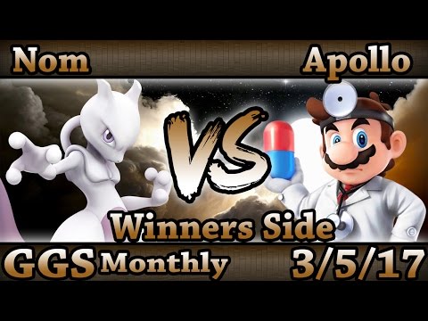 GGS Mar Monthly - Nom (Mewtwo) Vs. Apollo (Dr. Mario) Smash Wii U Winners Side - SSB4
