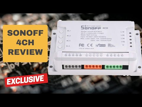 Sonoff 4 Gang Smart Wireless WiFi Switch video
