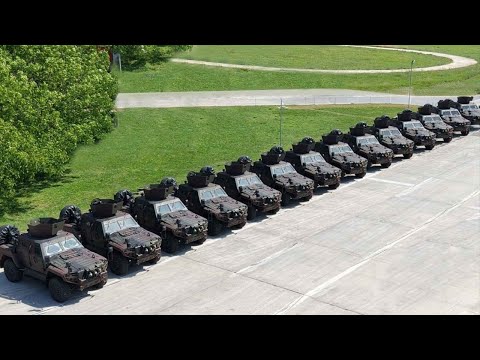 The first delivery of Cobra II armored vehicles from Otokar to Romania