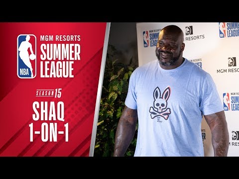 Shaquille O'Neal Visits Summer League