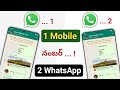 ఒక్క Number Whatsapp ని 2 Mobiles లో USE చేయండిలా | How To Use Same Whatsapp In Two phon
