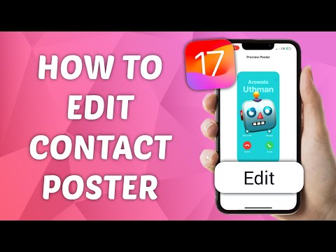 How to Edit Contact Poster in iOS 17