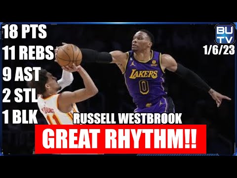 Russ Plays Perfectly! | Russell Westbrook Vs Hawks Highlights | 1.6.23 | 【日本語字幕】