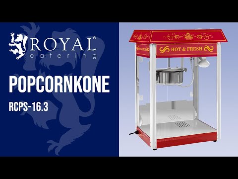 video - Popcorn-kone - retrotyylinen - punainen