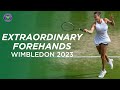 Extraordinary Forehands from The Championships | Wimbledon 2023
