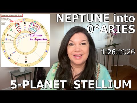Neptune into 00° ARIES / 5-Planet Stellium [January 2026] Astrology Numerology Forecast