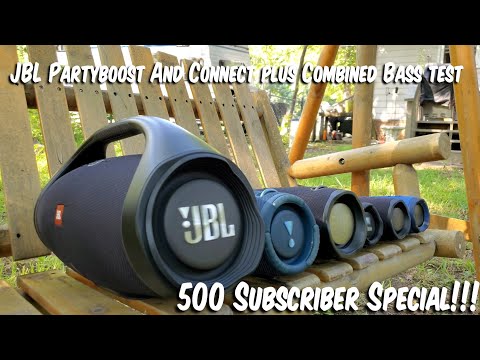 🥳500 Subscriber Special:JBL Partyboost And Connect Plus Combined Bass Test