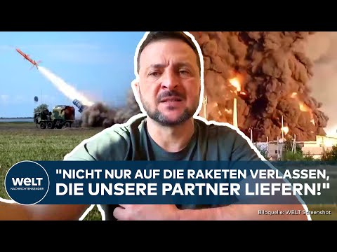 UKRAINE-KRIEG: Selenskyj verkündet eigenes Raketenprogramm! Treffer tief im russischen Kernland!